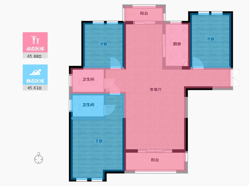 河南省-郑州市-水之郡-108.00-户型库-动静分区