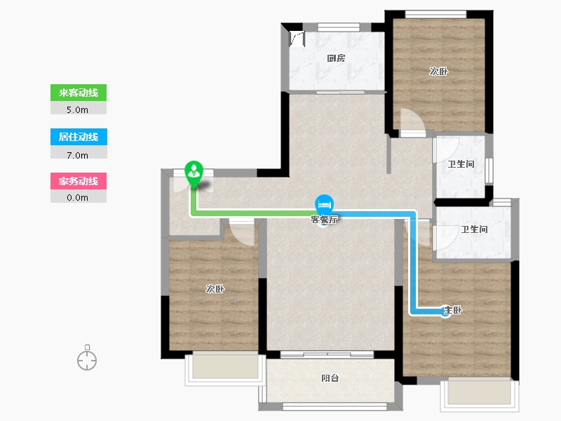 山西省-太原市-清徐碧源孔雀台-119.00-户型库-动静线