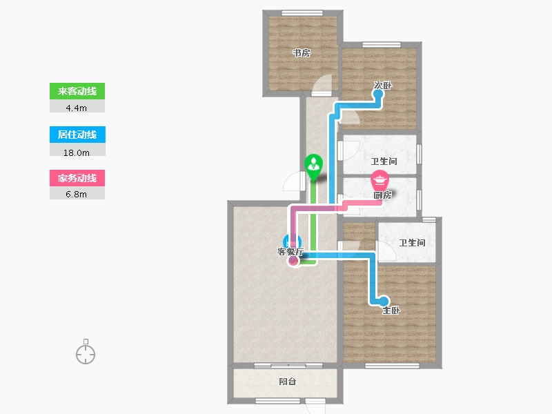 河北省-保定市-尧都瑞府-112.43-户型库-动静线