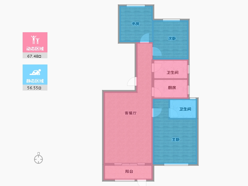 河北省-保定市-尧都瑞府-112.43-户型库-动静分区