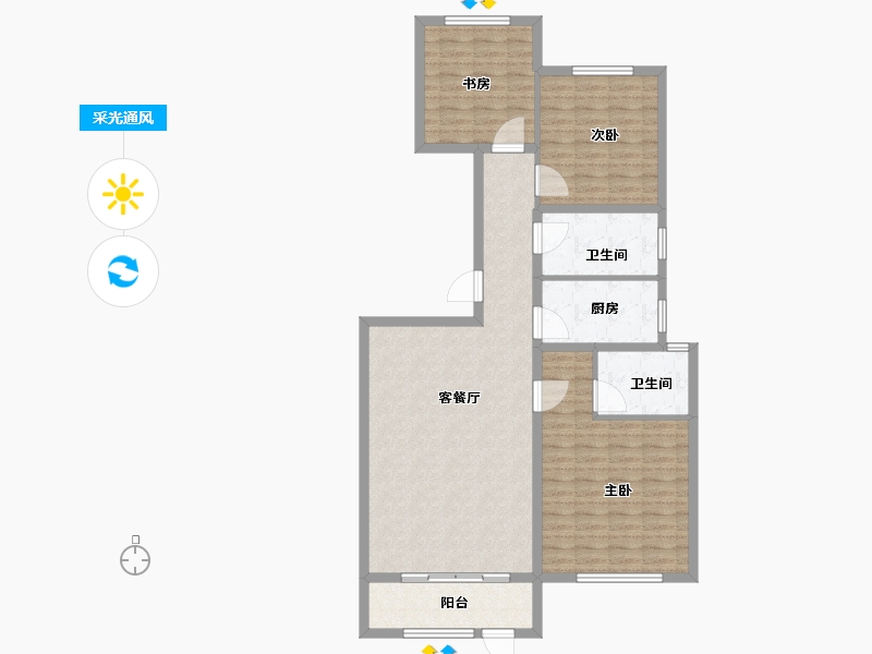 河北省-保定市-尧都瑞府-112.43-户型库-采光通风