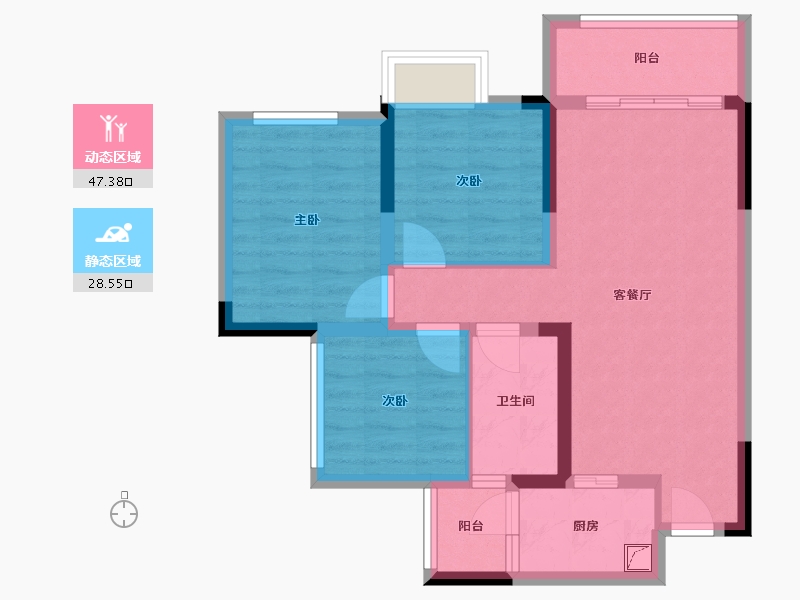 四川省-达州市-时代中城-75.00-户型库-动静分区