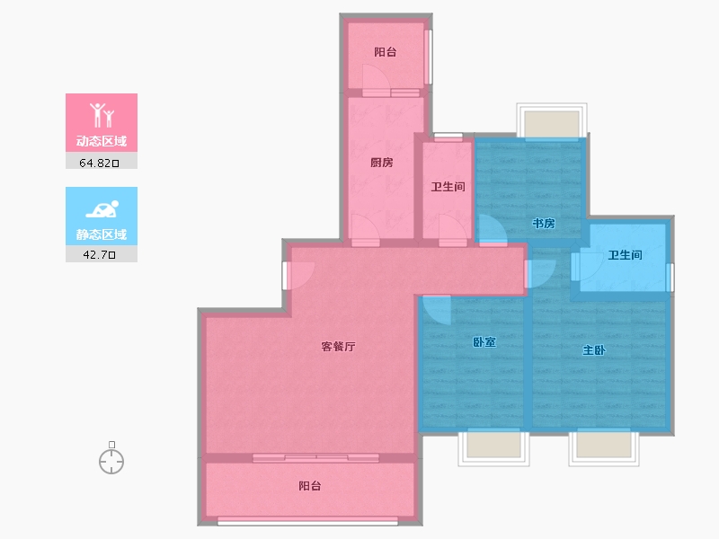 四川省-成都市-sm锦悦-96.91-户型库-动静分区