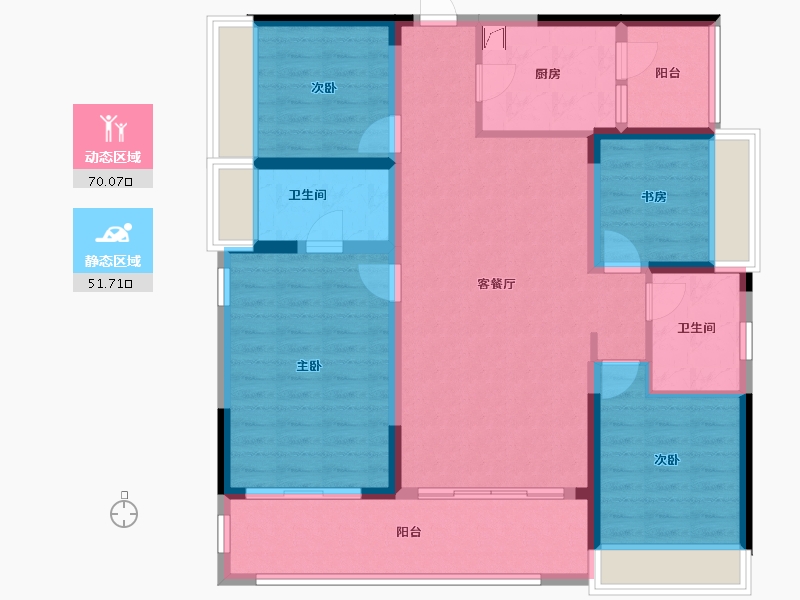 四川省-成都市-锦云-112.00-户型库-动静分区