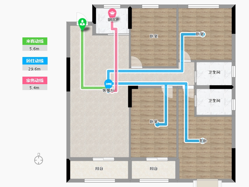 浙江省-温州市-错-128.00-户型库-动静线