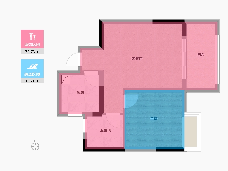 四川省-成都市-新悦-43.00-户型库-动静分区