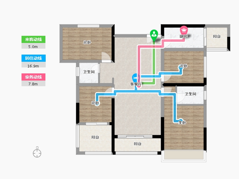 湖南省-邵阳市-和兴悦景-12.00-户型库-动静线