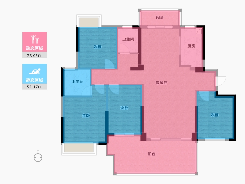 江西省-赣州市-森林花园-115.00-户型库-动静分区