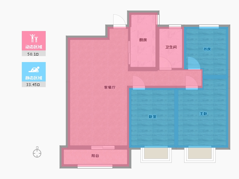 河北省-衡水市-恒丰理想城-82.00-户型库-动静分区