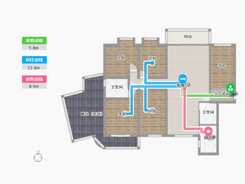 福建省-厦门市-禹州香槟城-160.00-户型库-动静线