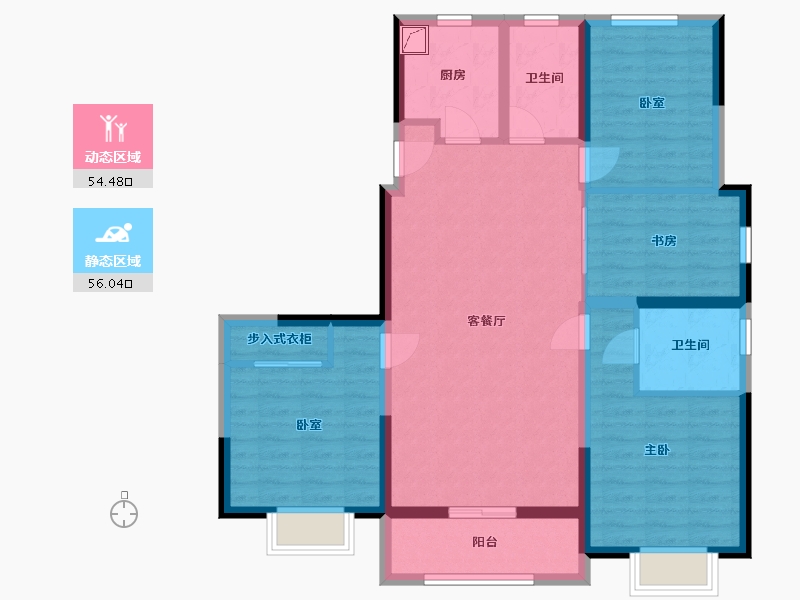 山西省-晋中市-辰兴-111.00-户型库-动静分区