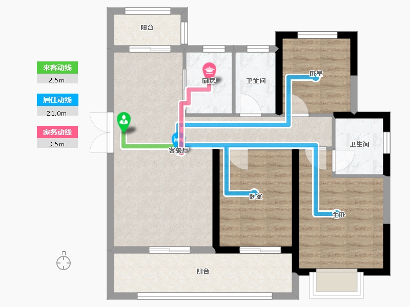 云南省-昆明市-紫悦台-82.00-户型库-动静线