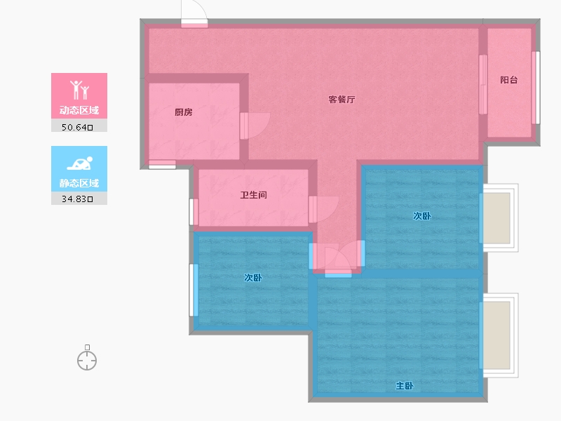 天津-天津市-招商公园1872-75.00-户型库-动静分区