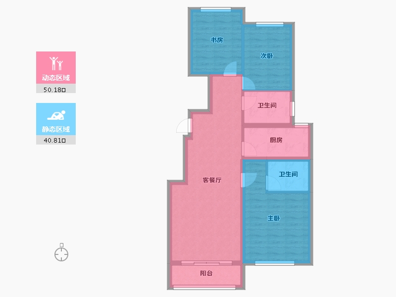 河北省-唐山市-正通首郡-84.00-户型库-动静分区