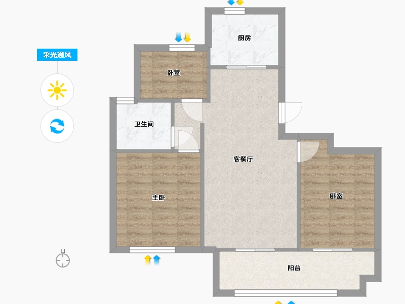 江苏省-南通市-融创玉兰公馆-0.01-户型库-采光通风