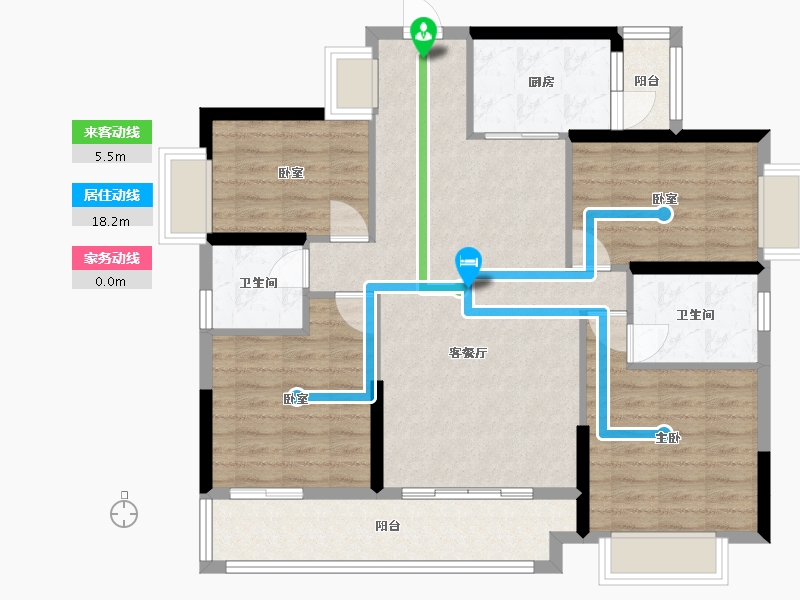 广东省-阳江市-伴山溪谷-101.00-户型库-动静线