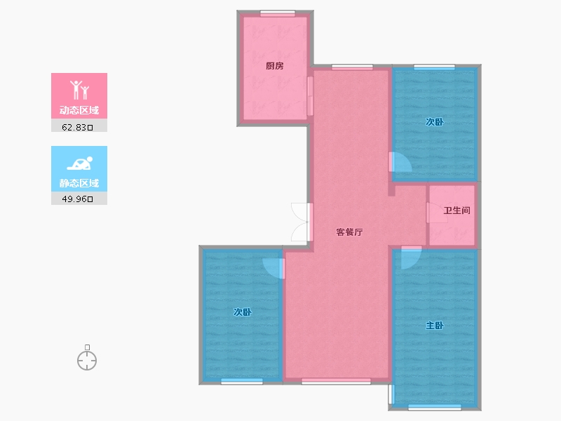 内蒙古自治区-锡林郭勒盟-博雅园-114.00-户型库-动静分区