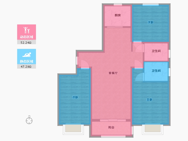 河北省-邢台市-华悦城-131.57-户型库-动静分区