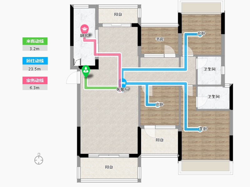 广东省-韶关市-丽景嘉园-150.00-户型库-动静线