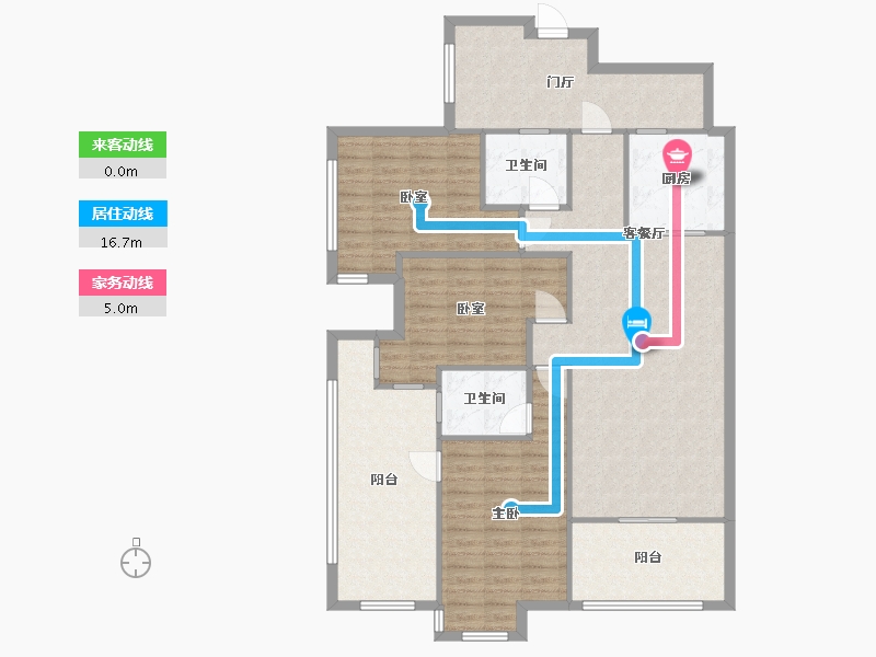 四川省-成都市-凤凰城-110.00-户型库-动静线