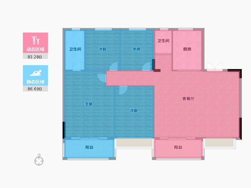 河南省-焦作市-碧桂园-155.00-户型库-动静分区