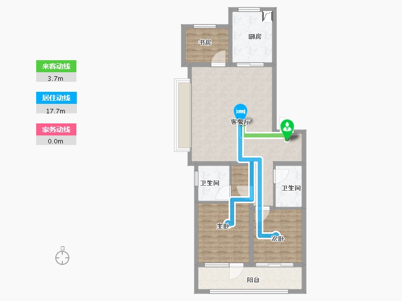 山东省-济宁市-保利时光和府-95.00-户型库-动静线