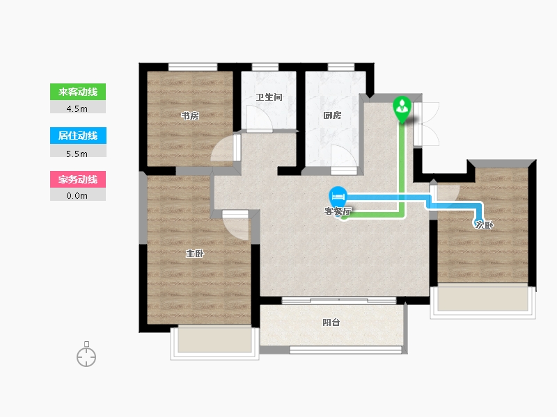 河南省-洛阳市-建业科技城-69.00-户型库-动静线