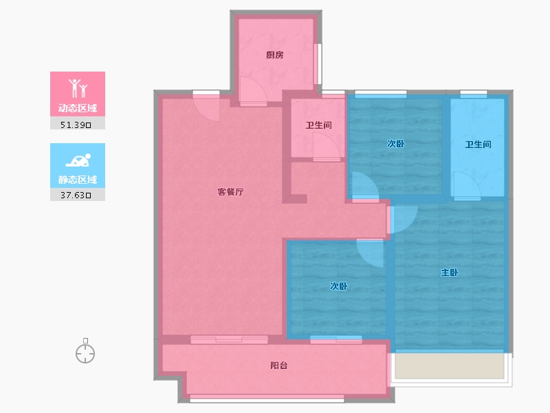 江苏省-徐州市-运河首府-88.92-户型库-动静分区