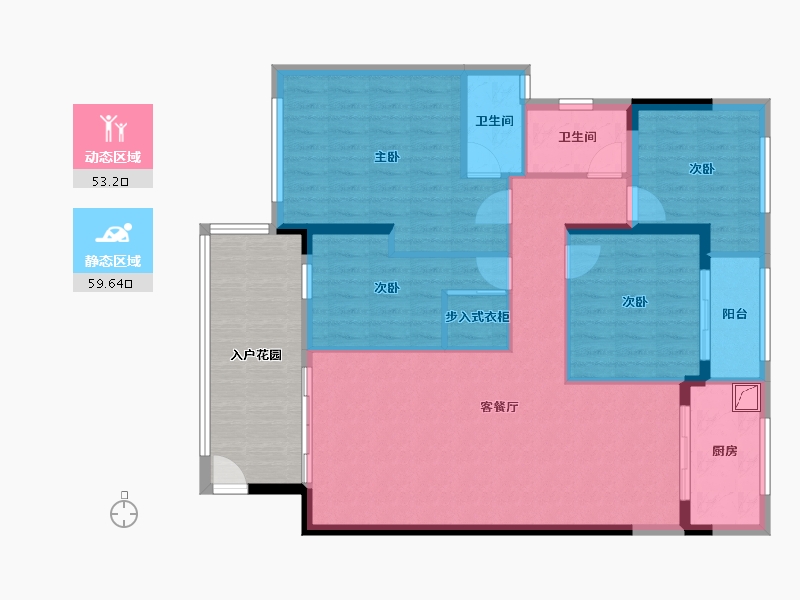 广东省-汕头市-龙光锦绣阳光御府-115.00-户型库-动静分区