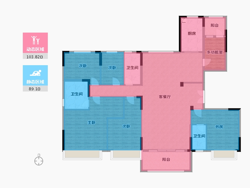 浙江省-湖州市-西江月-200.00-户型库-动静分区