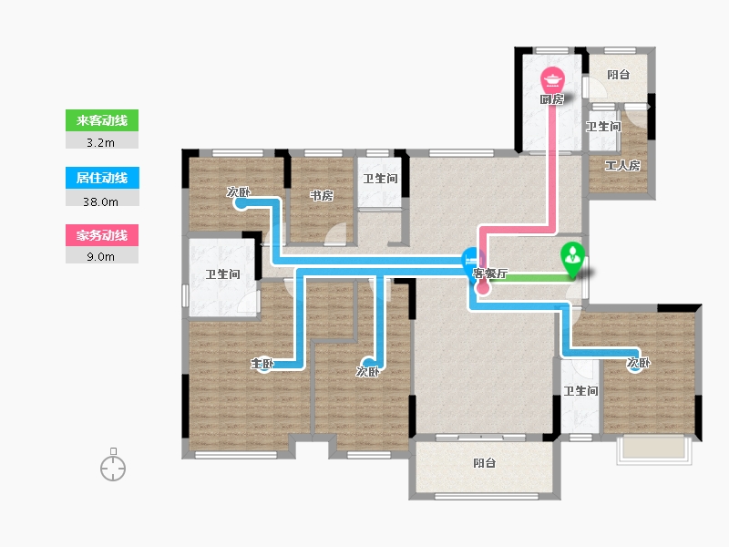 浙江省-湖州市-西江月-200.00-户型库-动静线