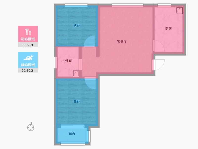 北京-北京市-京开西路69号院-50.00-户型库-动静分区