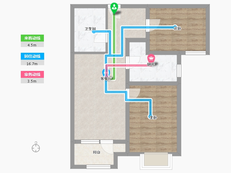 河北省-承德市-兴隆融创城-66.00-户型库-动静线