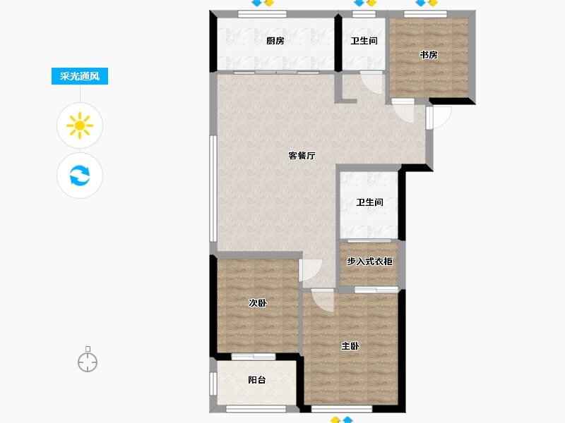 山东省-日照市-金港华府-97.06-户型库-采光通风