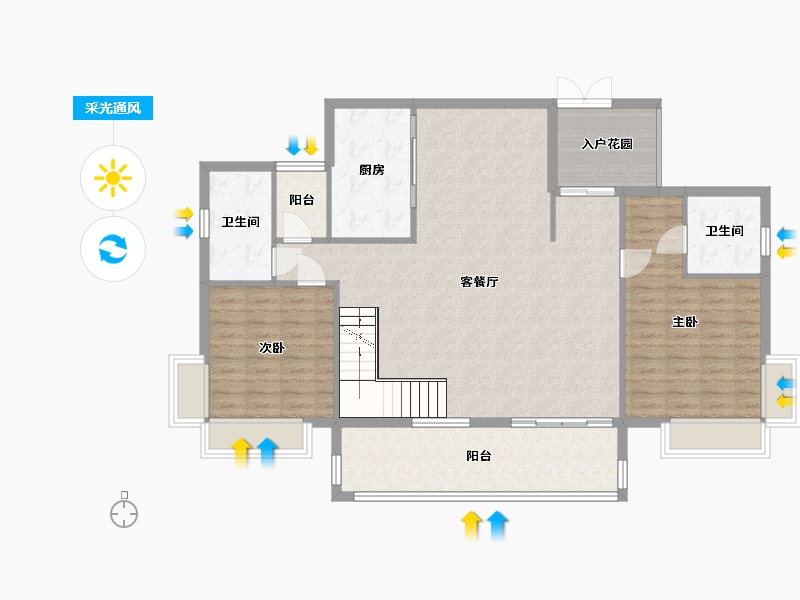 广西壮族自治区-南宁市-盛科城-246.00-户型库-采光通风