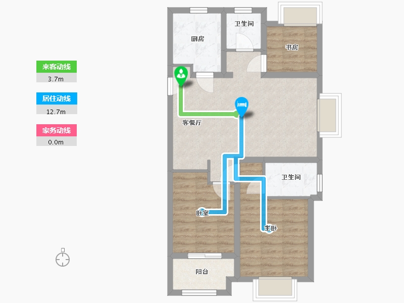 辽宁省-沈阳市-吾悦华府-88.00-户型库-动静线