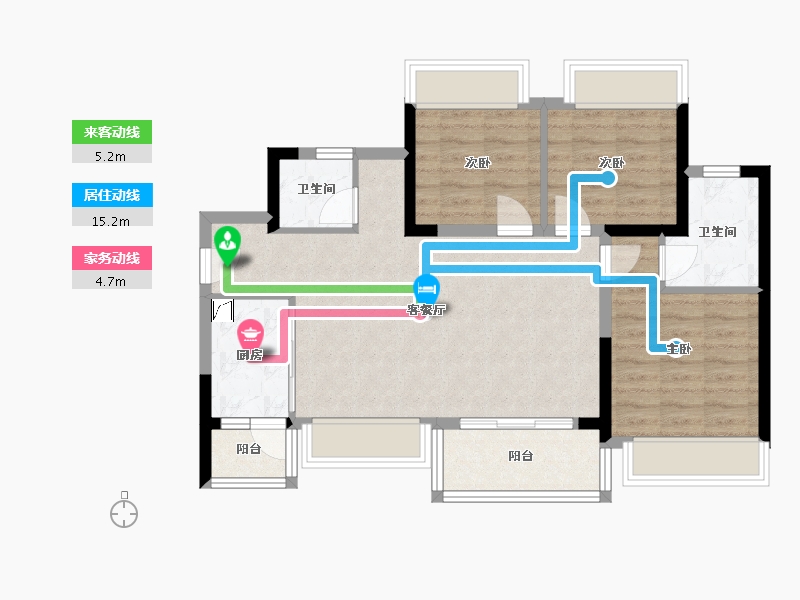 四川省-南充市-领地兰台府-89.00-户型库-动静线