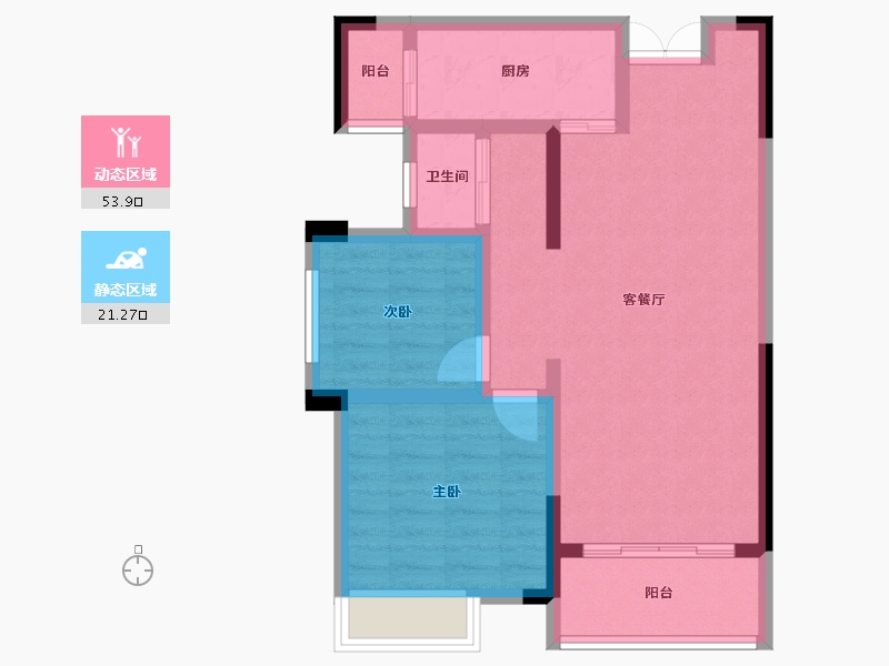 湖北省-十堰市-汇霖-69.00-户型库-动静分区