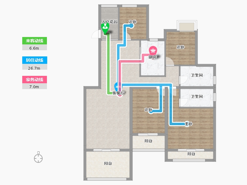 江西省-宜春市-恒大御景-153.00-户型库-动静线