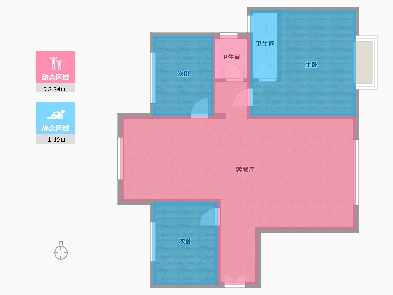 福建省-宁德市-泰禾红树林-88.00-户型库-动静分区