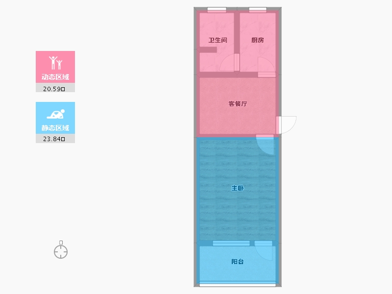 上海-上海市-丰庄一村-北区-39.00-户型库-动静分区