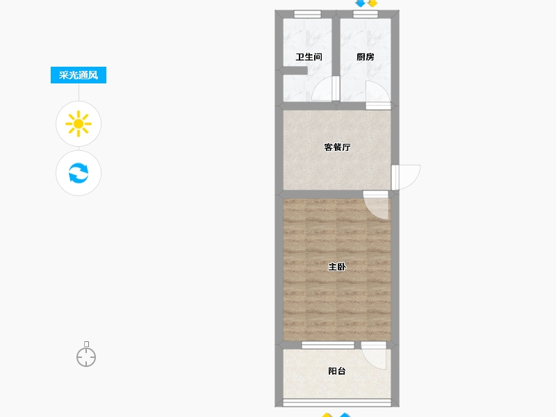 上海-上海市-丰庄一村-北区-39.00-户型库-采光通风