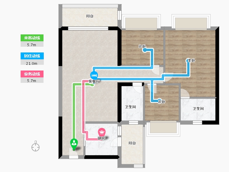 广东省-肇庆市-金沙1号-81.26-户型库-动静线