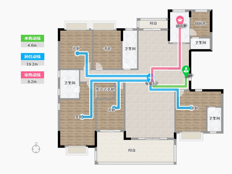 湖南省-永州市-祁阳湘江壹号-260.00-户型库-动静线