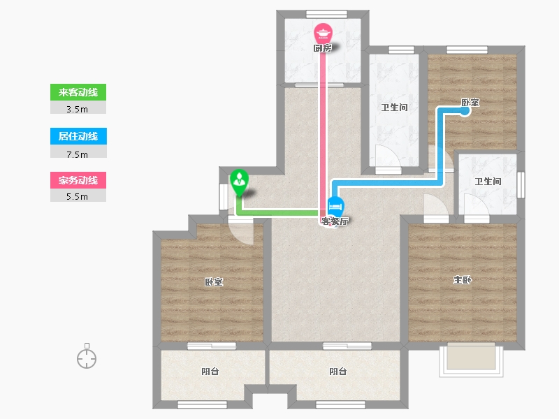 山东省-临沂市-江泉华府-100.00-户型库-动静线