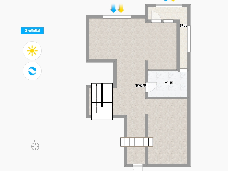 浙江省-湖州市-太湖首府-75.00-户型库-采光通风