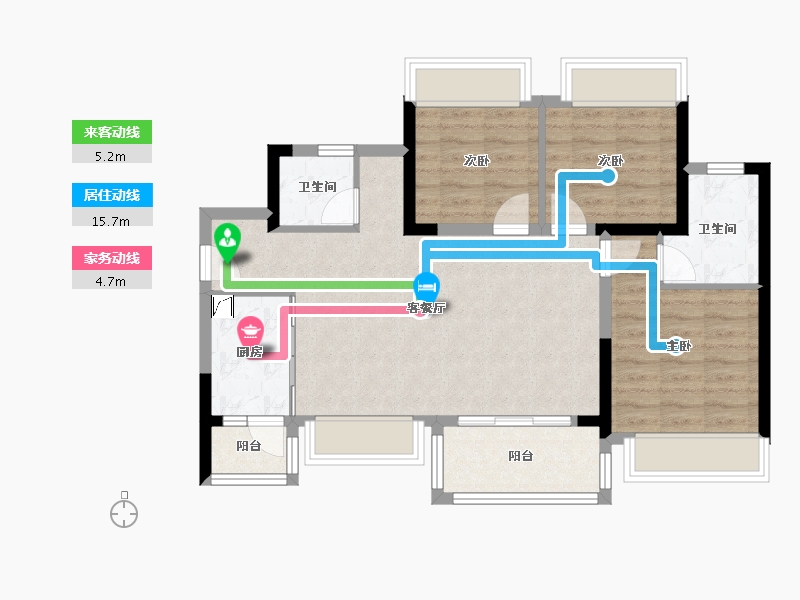 四川省-南充市-蘭台府-86.00-户型库-动静线