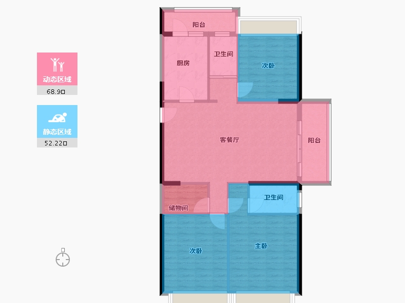 河南省-平顶山市-应国府-110.00-户型库-动静分区