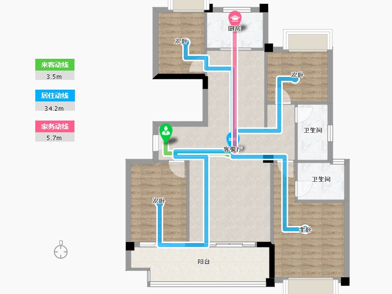 福建省-三明市-美地福邸-113.00-户型库-动静线