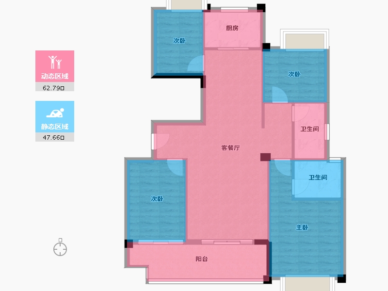 福建省-三明市-美地福邸-113.00-户型库-动静分区